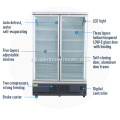 Refrigeratore verticale del dispositivo di raffreddamento della porta del vetro del dispositivo di raffreddamento